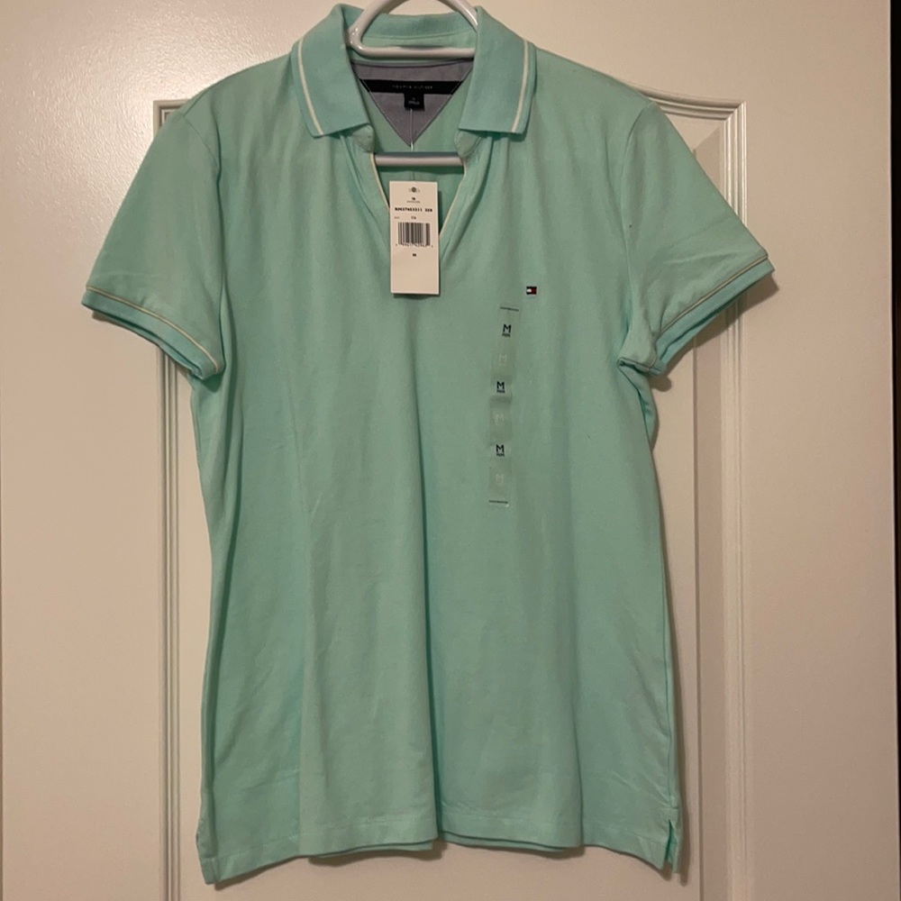Tommy Hilfiger V neck polo, new with tags